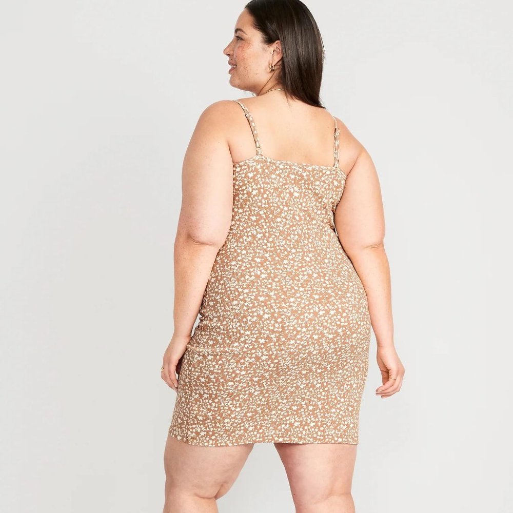NWT Old Navy Fitted Rib-Knit Cami Mini Dress for Women - Picture 6 of 6